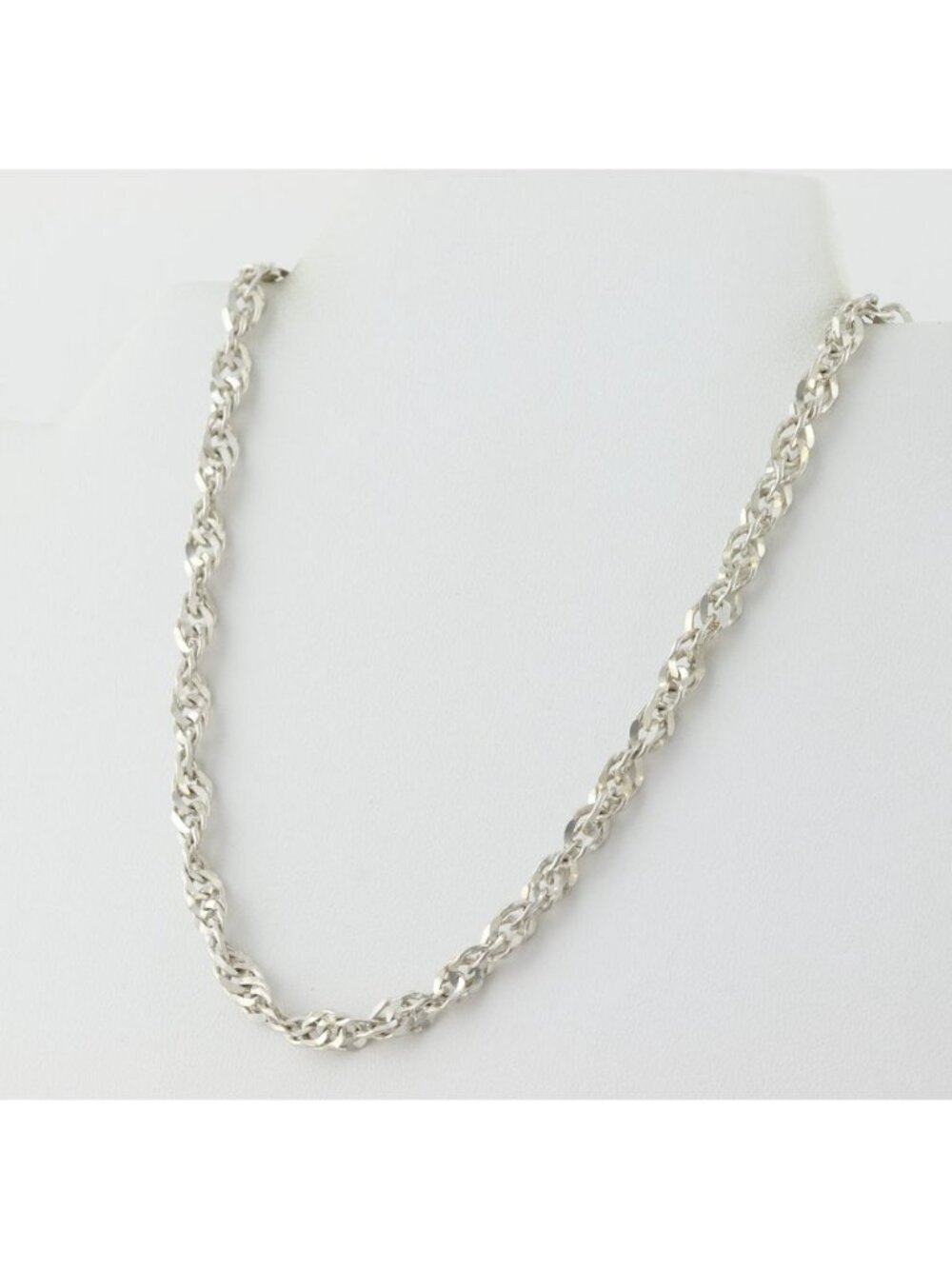 Sterling Silver Thick Twist Chain Necklace Long 40" 5mm
